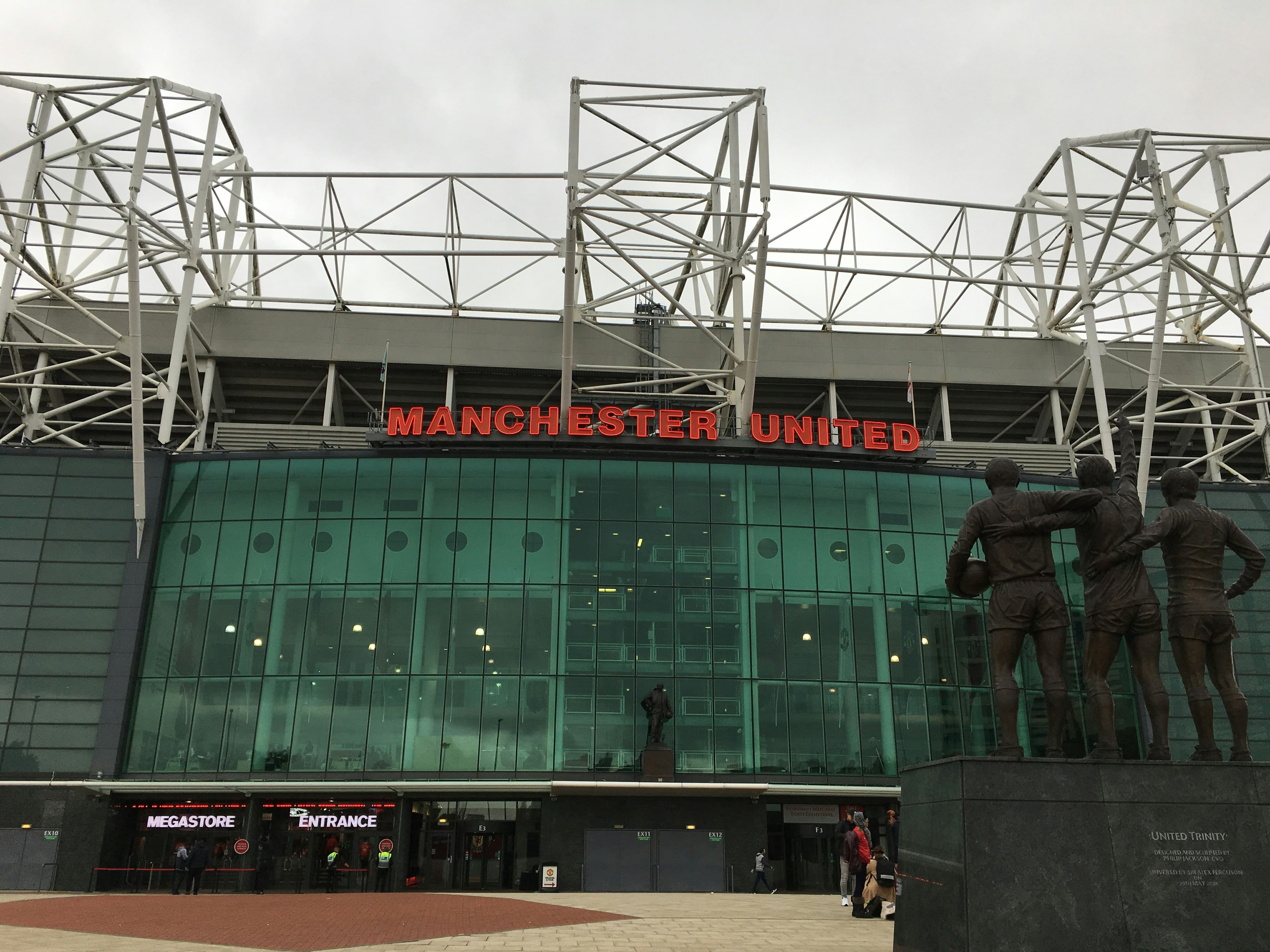 Old Trafford at night